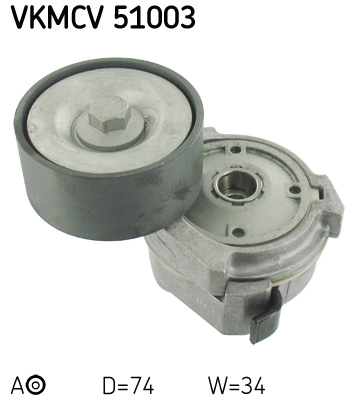 Belt Tensioner, V-ribbed belt - VKMCV 51003 SKF